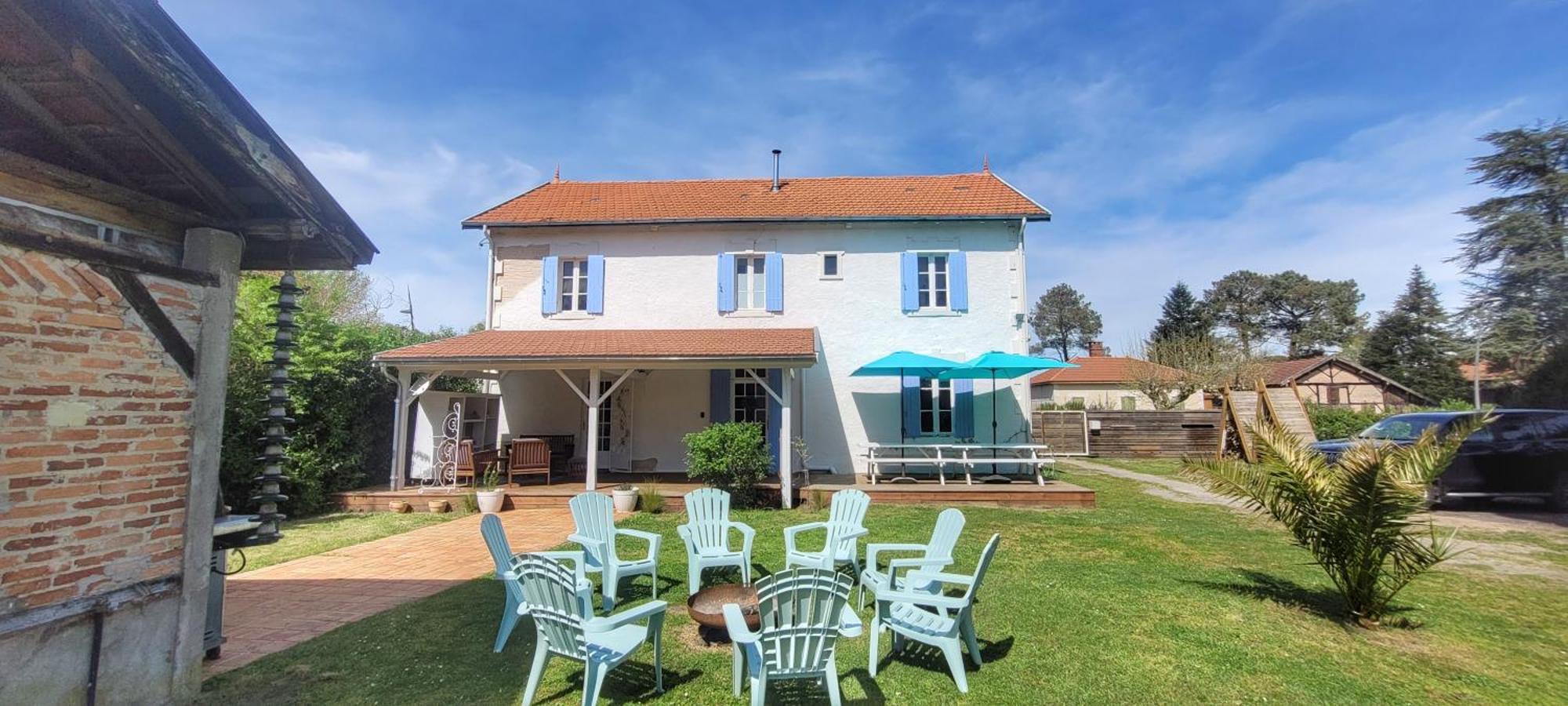 Charmante Maison Dans Les Landes X 10 Avec Piscine Et Salle D Escalade Lue Exterior photo